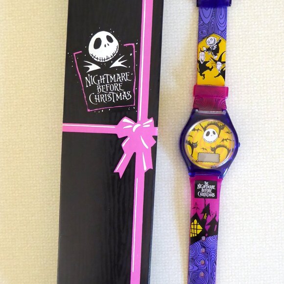 NEW 1994 DISNEY NIGHTMARE BEFORE CHRISTMAS COMPLETE DIGITAL WATCH SET OF 4 - Picture 13 of 14